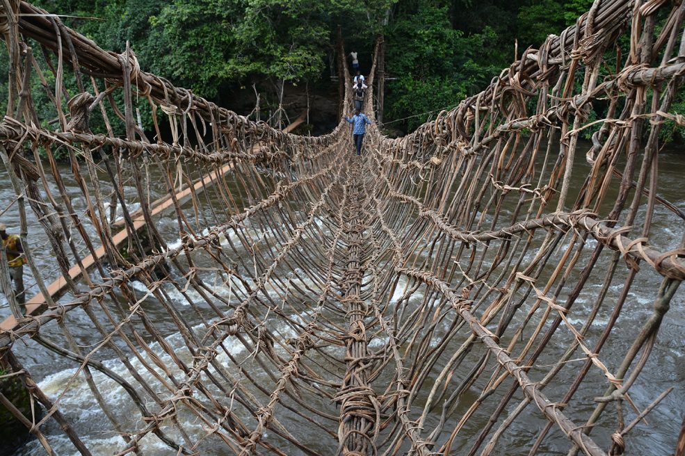 Costa de Marfil puente lianas