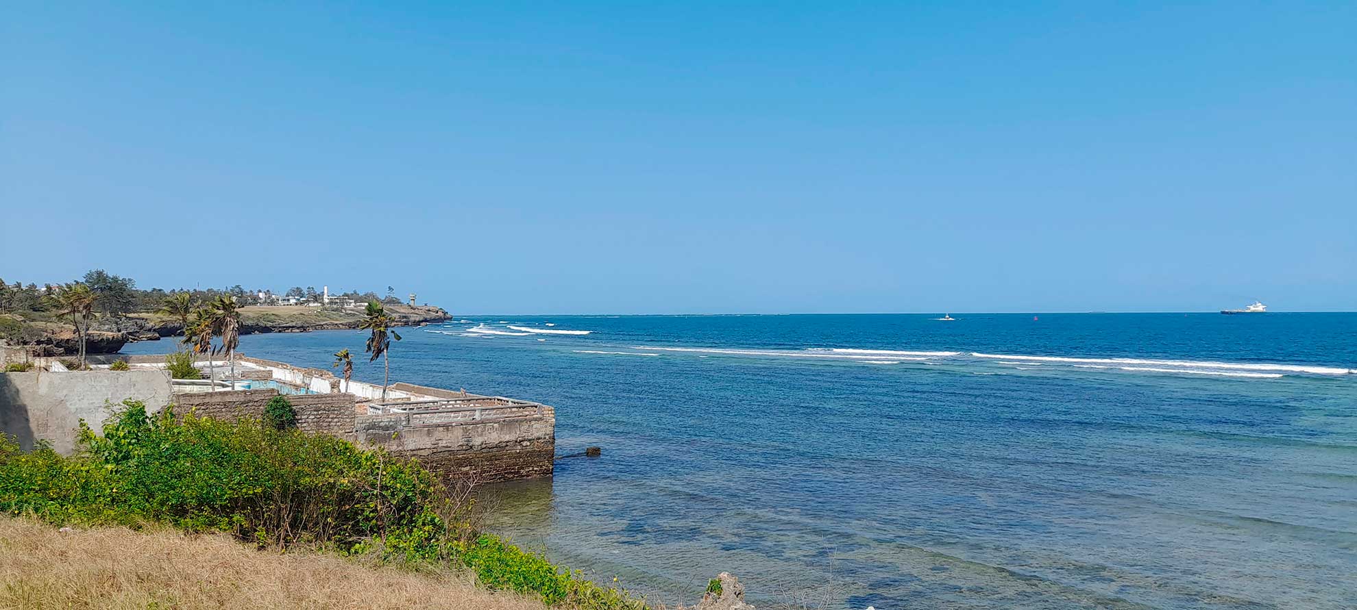 playa en Mombasa Kenia